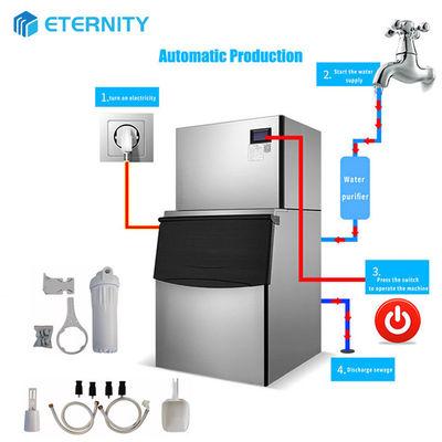 Εμπορικές μηχανές πάγου Ice Cube με ημερήσια ισχύ 900KG χρησιμοποιούνται στη βιομηχανία εστιατορίων, ξενοδοχείων, μπαρ, μεταφορών