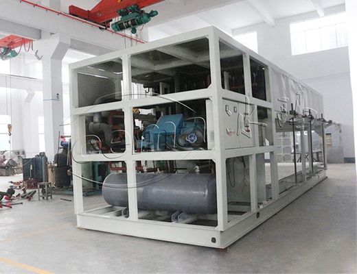Γλυκό νερό μηχανών κολόνων πάγου R22 R404A άμεσο δροσίζοντας 10 τόνοι βιομηχανικό