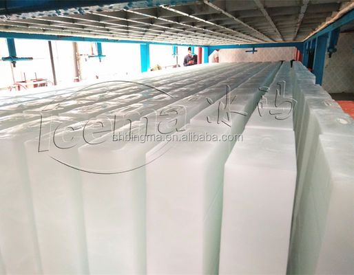 Φρέσκο ​​νερό 10T Industrial Block Ice Maker Machine 10000kg 10T/24h