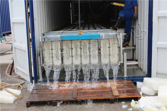 Μηχανή πάγου 10T Brine Refrigeration Block 380V 3P