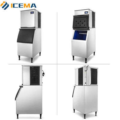100kg/24h εμπορική μηχανή 200kg/24h 400kg/24h 500kg/24h κύβων πάγου για τον καφέ/το φραγμό/τα ξενοδοχεία/εστιατόριο