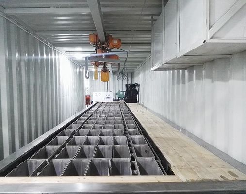 2000 KG Αεροψυγμένο δοχείο μπλοκ παγομηχανή για υψηλή παραγωγικότητα και ανταγωνιστική