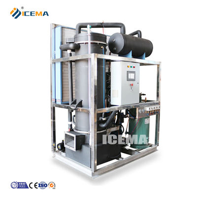 8.66KW Tube Ice Maker για μπάρα σε χημικές εγκαταστάσεις Εύκολο και ανθεκτικό