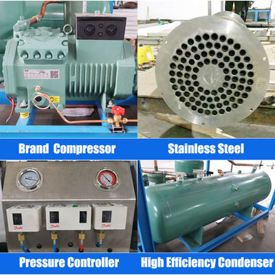 8.66KW Tube Ice Maker για μπάρα σε χημικές εγκαταστάσεις Εύκολο και ανθεκτικό
