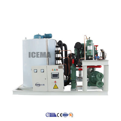 6500 KG τάση 380V / 3P / 50HZ Μηχανή πάγου για την αλιεία θαλασσινών στην εμπορική έκθεση του Μαρτίου