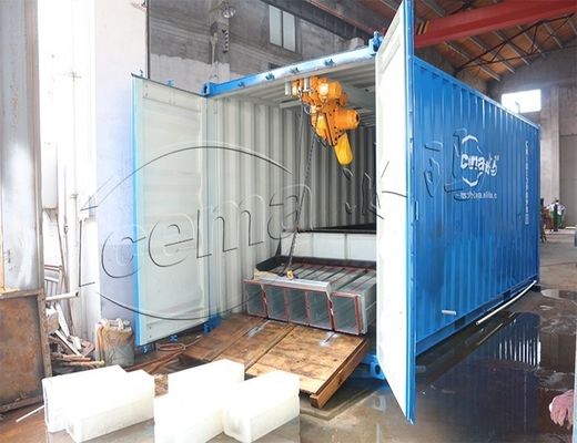 RefComp Συμπιεστήρας 31.25KW 8T Συσκευή πάγου με δοχείο αποσυναρμολογητέος για λιμάνι και προβλήτα