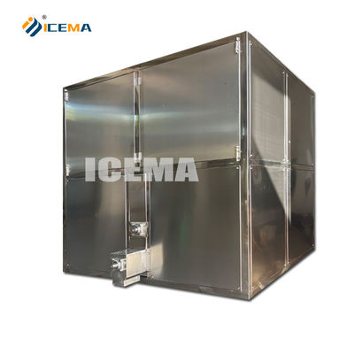 Καλή τιμή 2T Ice Cube Machine Βιομηχανική 1860W Ice Maker Κρυστάλλινη για αποθήκευση πάγου 2TON σε απευθείας σύνδεση