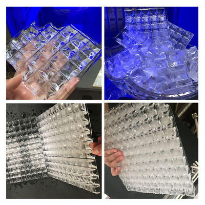 2T Ice Cube Machine Βιομηχανική 1860W Ice Maker Κρυστάλλινη για αποθήκευση πάγου 2TON