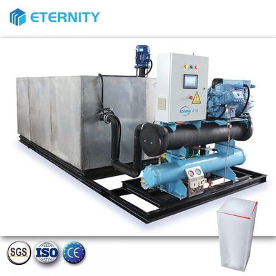 Αγορά 500 kg/ημέρα - 50 τόνους/ημέρα Αυτοματοποιημένη μηχανή πάγου με μπλοκ άλμης με ψύξη με αέρα online manufacture