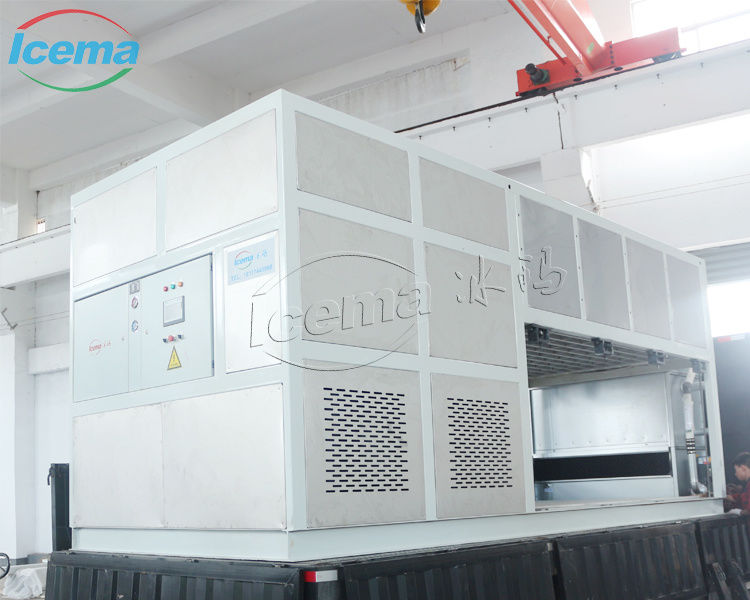 37.5KW χωρητικότητα ψύξης Μεταχείριση πάγου με άμεση ψύξη με ατμιστήρα από ανοξείδωτο χάλυβα