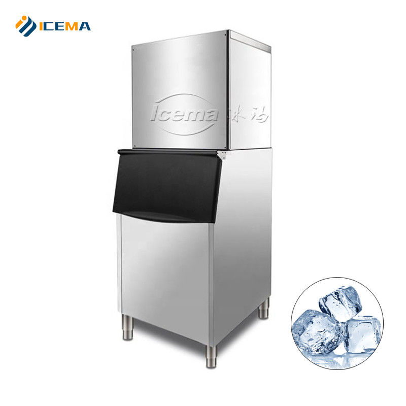 200KG 300kg 400kg 500kg ICEMA Μηχανή κατασκευής παγωτού 760*830*1780mm Μέγεθος πάγου 22x22x22mm