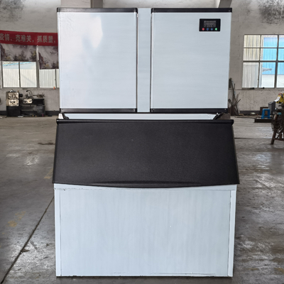 Επαγγελματική μηχανή παραγωγής παγοκύλινδρων 500kg 1000kg 24ωρη παραγωγή με συμπιεστή Bitzer